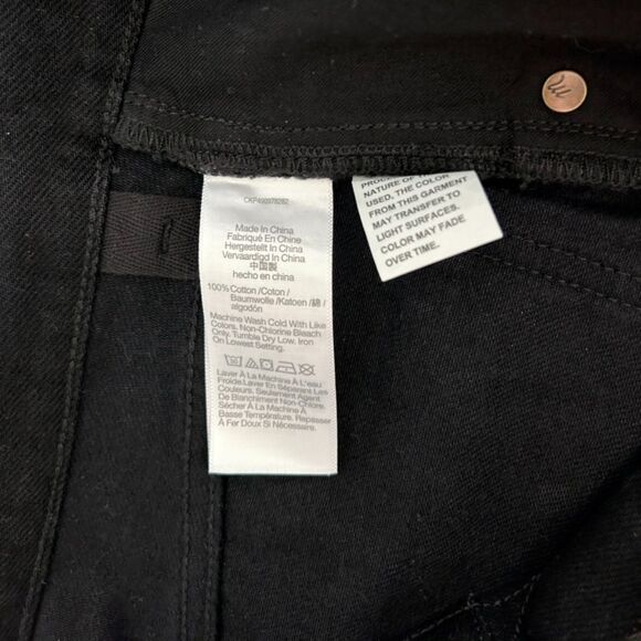 NWT Alexa Chung‎ for Madewell High-Rise Straight Jean 100% Cotton Black Denim 28 - Picture 10 of 14